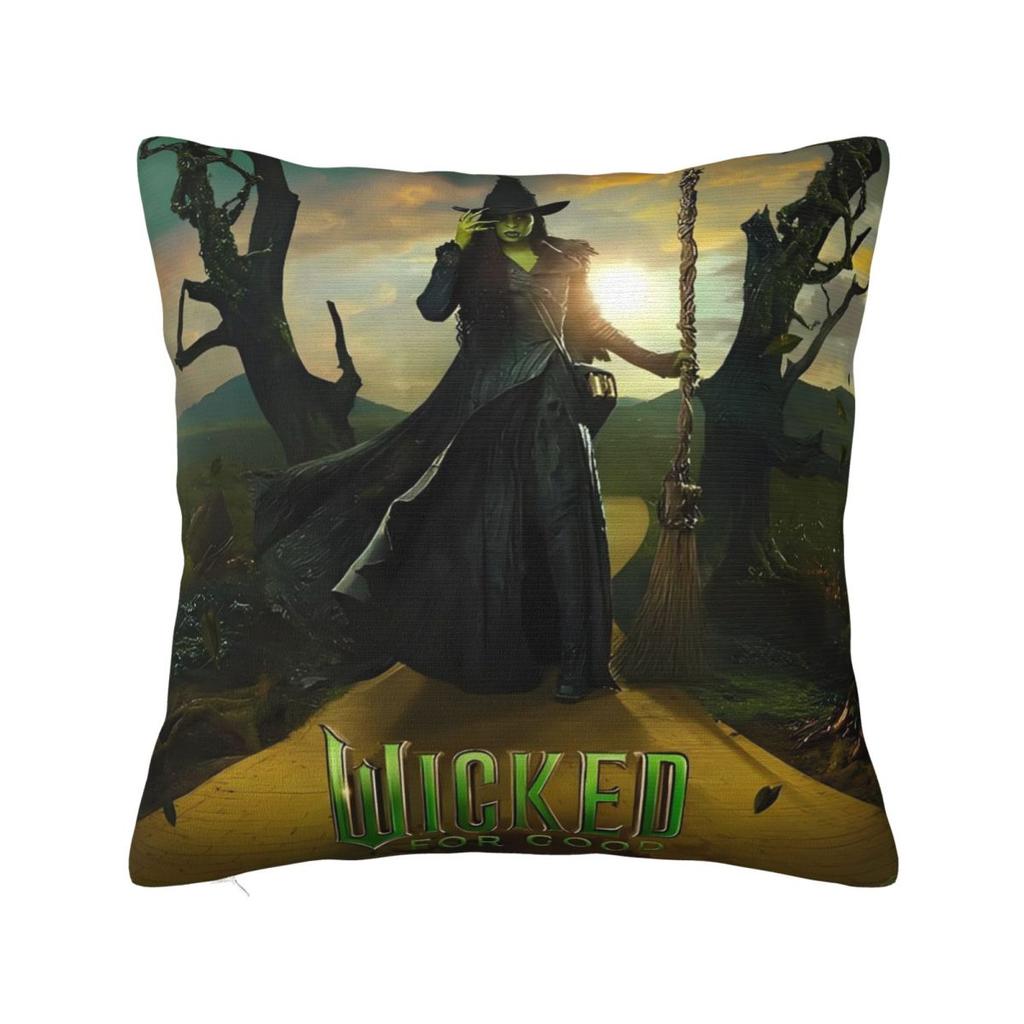 2025 New Wicked Elphaba & Glinda Tonal Pillow Cover Retro Trendy Pillow Case For Sofa Home Decoration Cushion Pillowcases