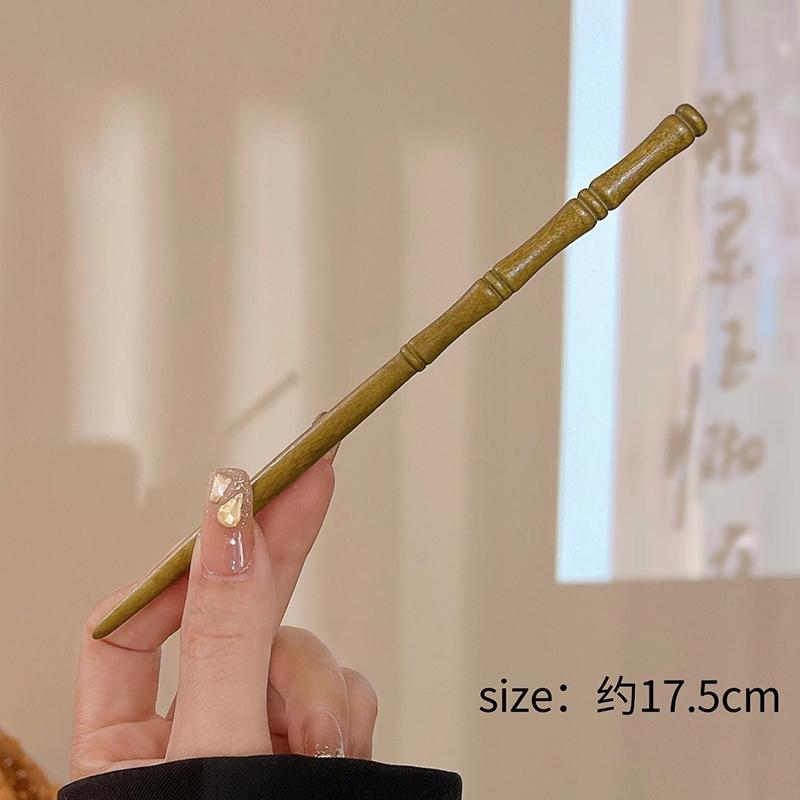 

Бамбуковый узел Дерево Женщина Девушка Китайский стиль Традиция Классическая культура Палочка Пучок Заколка-клипса Вилка Заколка для волос Деревянный головной убор Ретро