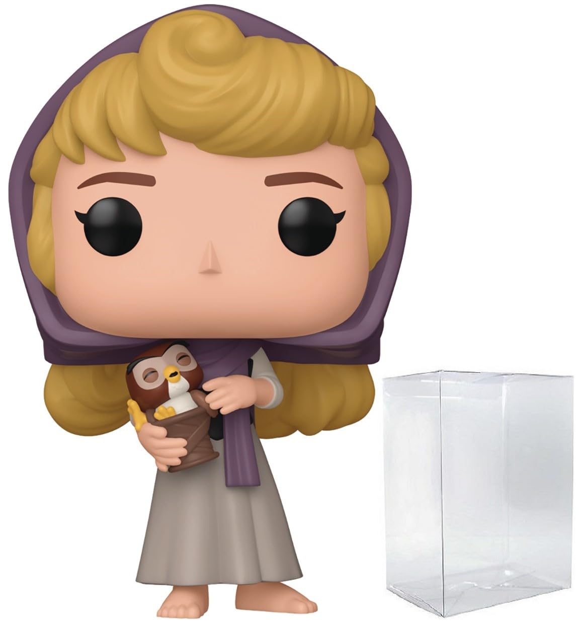 

POP Disney: Sleeping Beauty 65th Anniversary - Owl Funko and Aurora Vinyl Figure (with compatible box protector case), Multicolor, 9.5cm