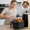Portable Round Air Fryer Rack Stackable with Foot BBQ Net Stainless Steel Cooling Rack Home Kitchen Oven Steamer Cooker