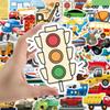 Cute Cartoon Car Stickers Pack for Kids, 50Pcs Waterproof Vinyl Stickers Pack for Hydroflask, Water Bottles, Laptop, Skateboard, Luggage, Phone, Carto
