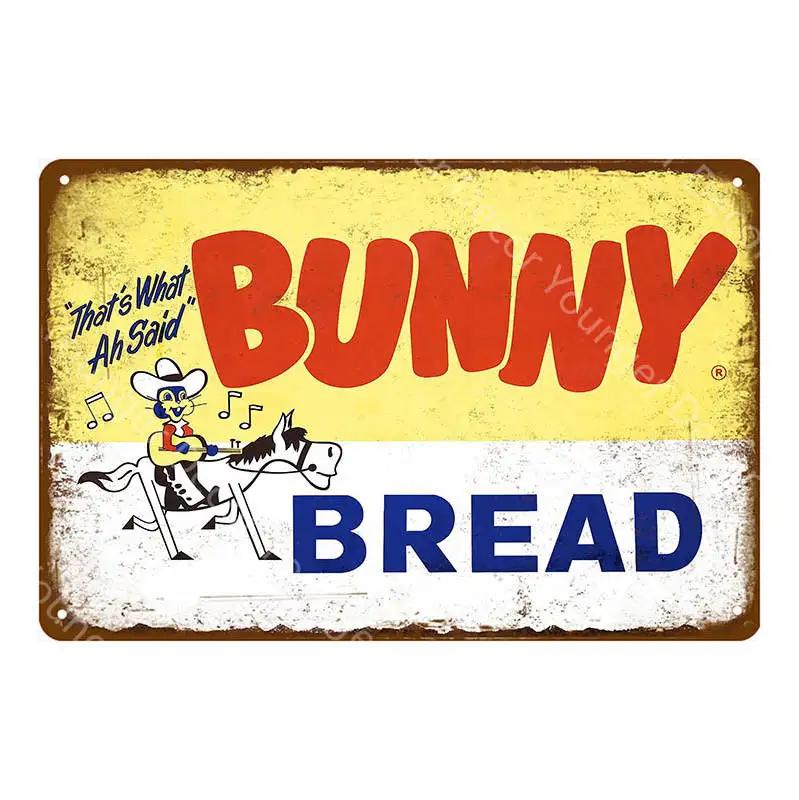 Wonder Bread Metal Signs Handmade Pies Vintage Poster Kitchen Decor Cafe Bar Shop Decorative Plate Food Cook Wall Sticker YI-154
