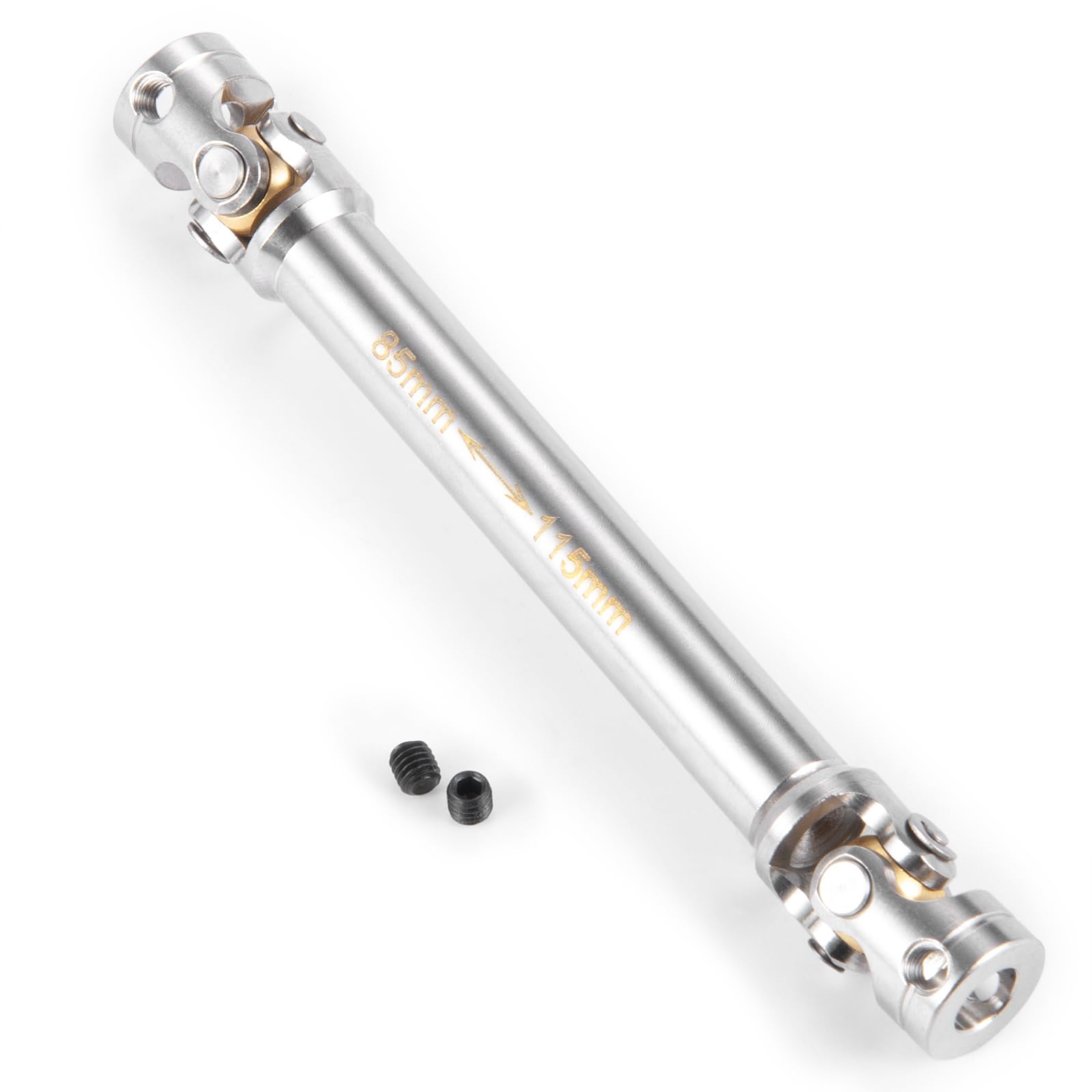 

TRZX RC Metal Drive Shaft 40-260mm Upgrade Part for 1:14 Tamiya Trailer Tractor Truck RC Crawler Car (85-115mm)