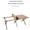 Rolling Fold Table Aluminum Camping Table Portable Picnic Table with Carry Bag Lightweight Outdoor Desk for Beach Hiking Travel