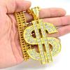 Hip Hop Exaggerated Plastic Local Tyrant Big Gold Chain Male Simulation Spoof Props Sunglasses Fake Gold Necklace Super Thick