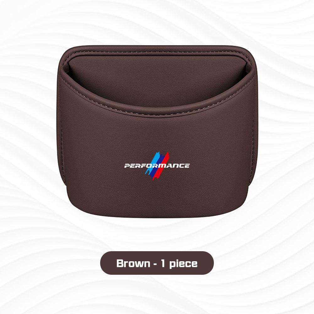 BBJA7 Car Door Cup Holder Box Storage Bin Seat Back Organizer Bag For BMW E46 E87 E60 E90 F48 E70 F15 G20 G30 i4 i7 G02 G05 X1X3 X5 X6