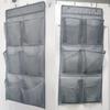 Wall-Mounted Storage Bag 6 Grids Clear Pockets Mesh Closet Shoe Holder Space Saving Non-woven Fabric