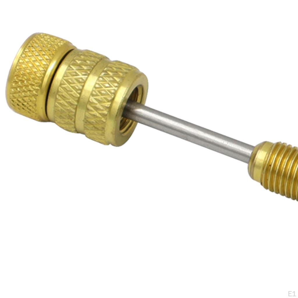 Ventielkernverwijderaar/Installateur met SAE 1/4 & 5/16 Poort Reparatiegereedschappen Conditionering Lijn R32 R410A