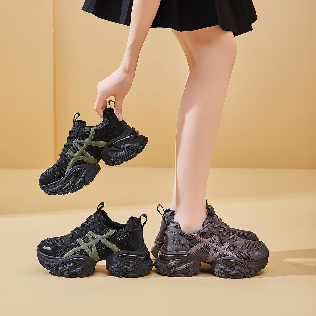 European Station Internet Celebrity Dad Shoes Women Ins Tide 2026 Summer New Korean Version Fashion Trend Platform Sports Shoes