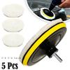 5PCS 3/4/5/6/7 Inch Polishing Kit Polishing Pad Car Waxing Sponge Disk Wool Wheel Auto Paint Care Polisher Pads Car Gadget