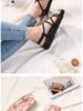 2024 Trendy Thick-Soled Net Red Sandals for Women – Casual Fairy Style Flat Roman Beach Shoes for Students