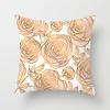 New Pink Geometric Ultra-short Velvet Pillow Case Home Sofa Cushion Pillow