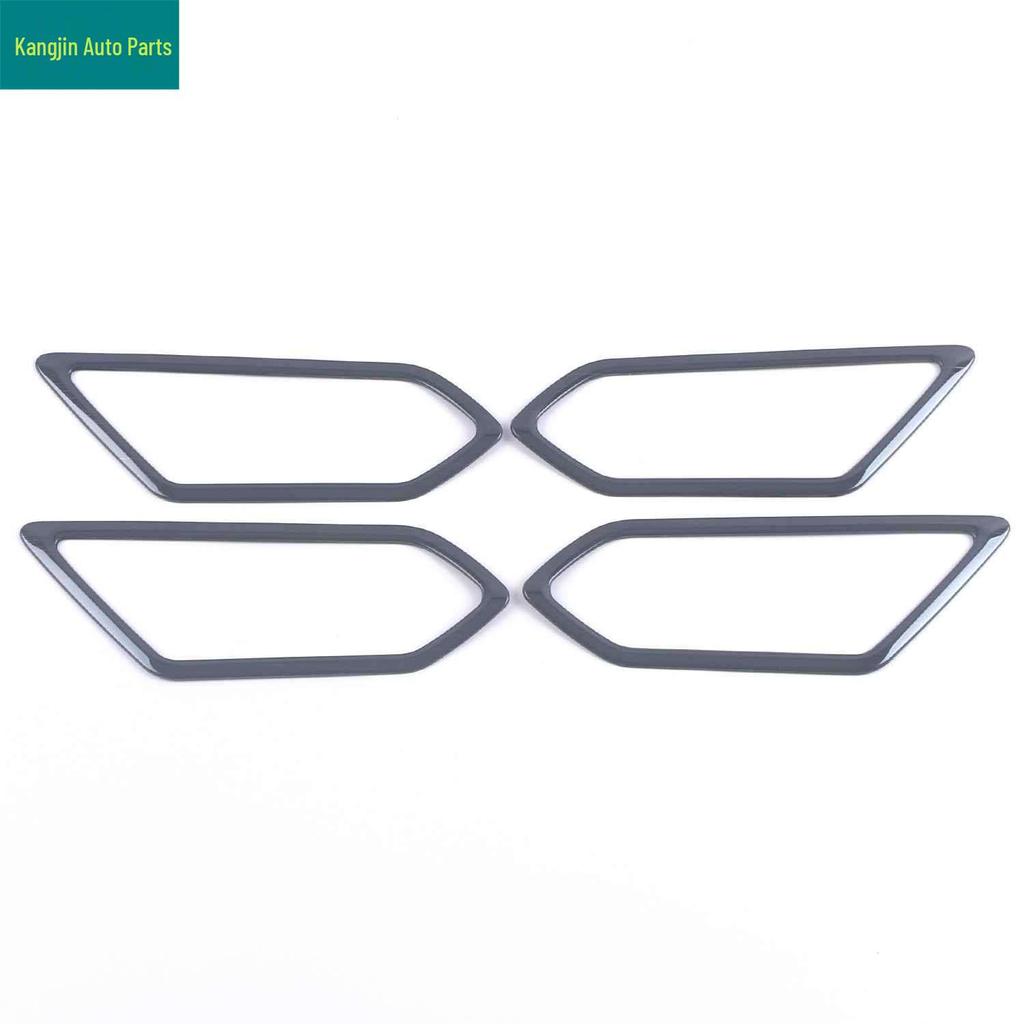 Volkswagen 2021 ID.4X Black ABS Mirror Cover & Rain Shield with Inner Door Handle Air Vent