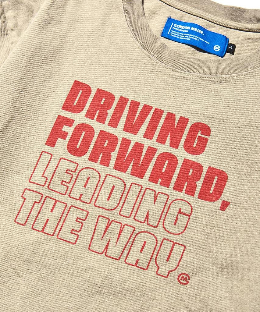 GORDON MILLER Short Sleeve DRIVING FORWARD L Size Beige 1750807 Men's T-Shirt