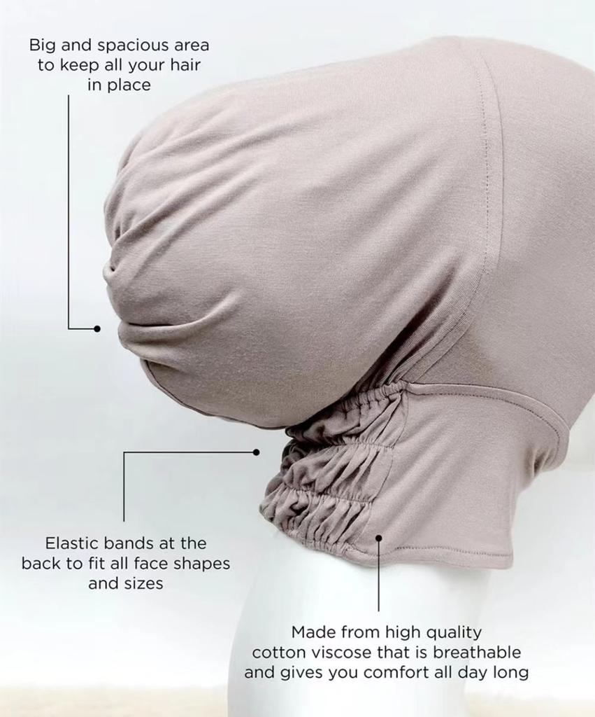 Solid Stretchy Modal Jersey Inner Hijab Bands Cap Hats Muslim Underscarf Turban Bonnet Islamic Scarf Tube Headband Caps
