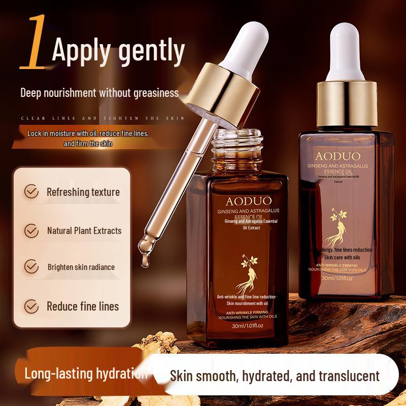 Carrot & Astragalus Extract Anti-Wrinkle Firming Hydrating Facial Serum Oil