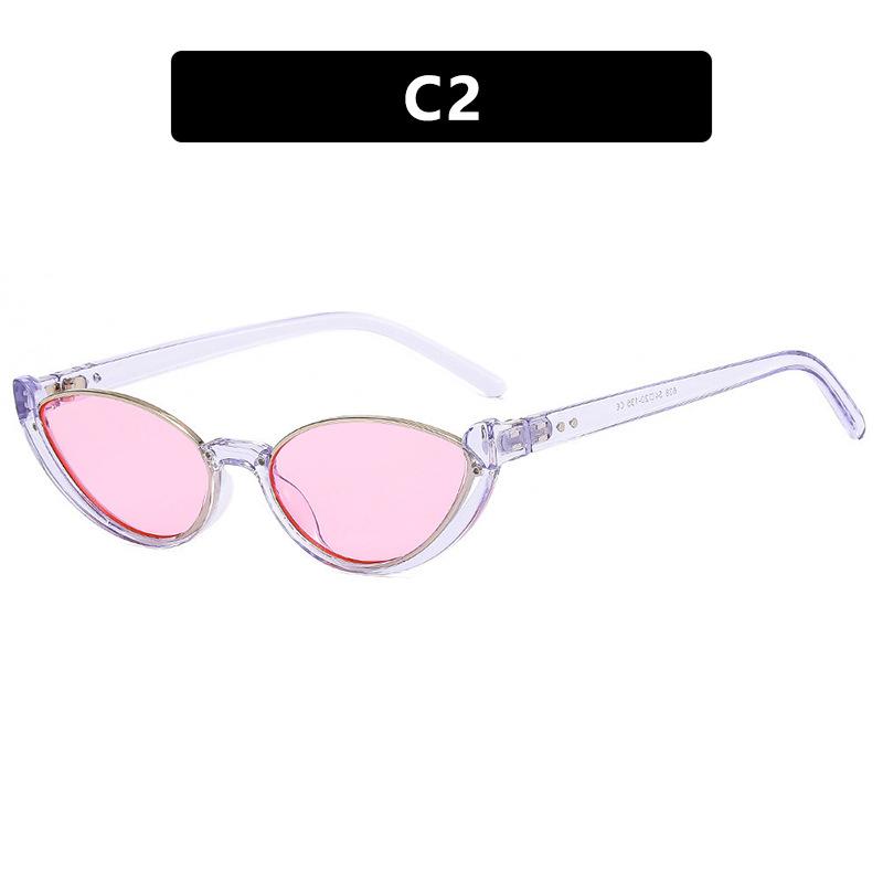 Luxury Sunglasses  Classic Cat Eye Lower Frame Sunglasses Women Retro Sun Glasses Ins Eyeglasses Sunglass Men