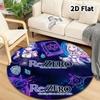 Re Zero Round Area Rug Carpet Rug For Living Room Bedroom Sofa Playroom Decor Nonslip Floor Mat