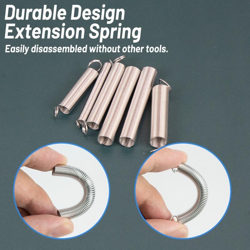 200Pcs/set 20 Sizes Spring Assortment Kit Galvanized Steel Compression Springs Mechanical Extension Springs Set for Home Repairs