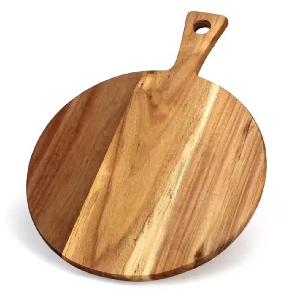 Acacia Wood Cutting Board Pizza Tray Round Cutting Board Attractive Design