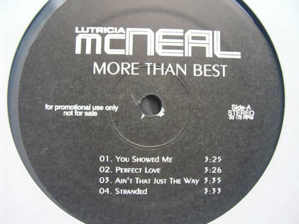 

LP Record LUTRICIA MCNEAL - More Than Best LMR001PROMO Not On Label Soul/Funk Used