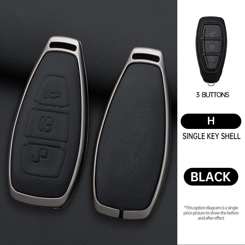 3 Buttons Car Key Case For Ford C-Max Mondeo Kuga Fiesta Titanium Ford Focus 3 4 St Mk3 Mk4 Key Fob Cover Case Bag