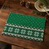 Table Mats for Hot Dishes 12.6" X 17.7" Christmas Placemats, Washable Place Kitchen Festive Decor Gifts Dining Table, Heat Resistant Holiday