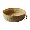 Handwoven Cat Basket Braided Rim Wicker GrassLike S Woven Nest
