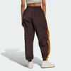 Adidas Originals 80s Track Suit Bottoms With Contrasting Three-Stripes and Drawstring Elastic Waist Women Bottoms Dark-Gray Brown JC6147