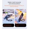 Portable Metal Phone Mount Adjustable Multiple Angle Magnetic Base Mobile Phone Rack for Content Creators Travel Office Use