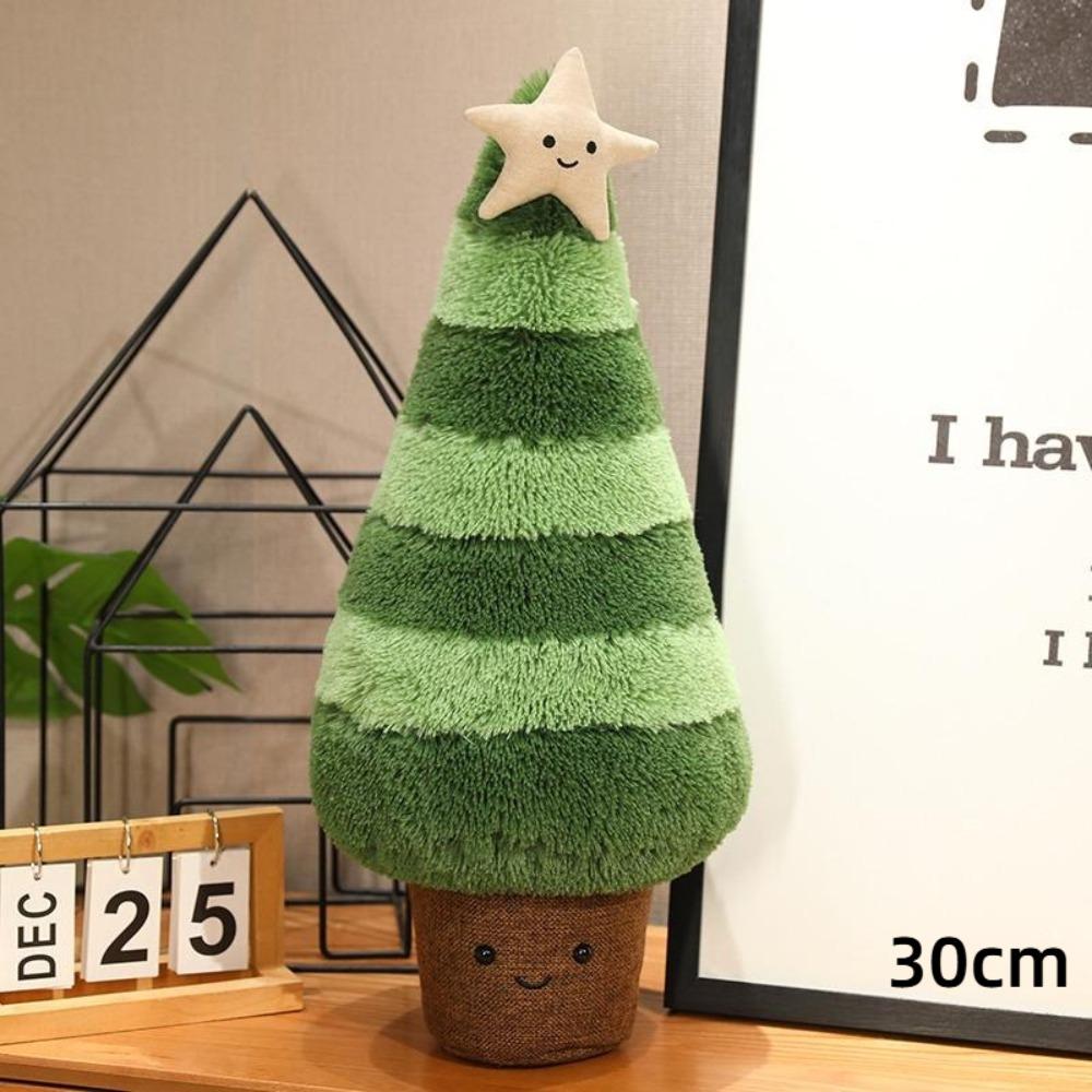 Christmas Gingerbread Man Pillow & Tree Cushion - Holiday Decoration Gift for Boys & Girls