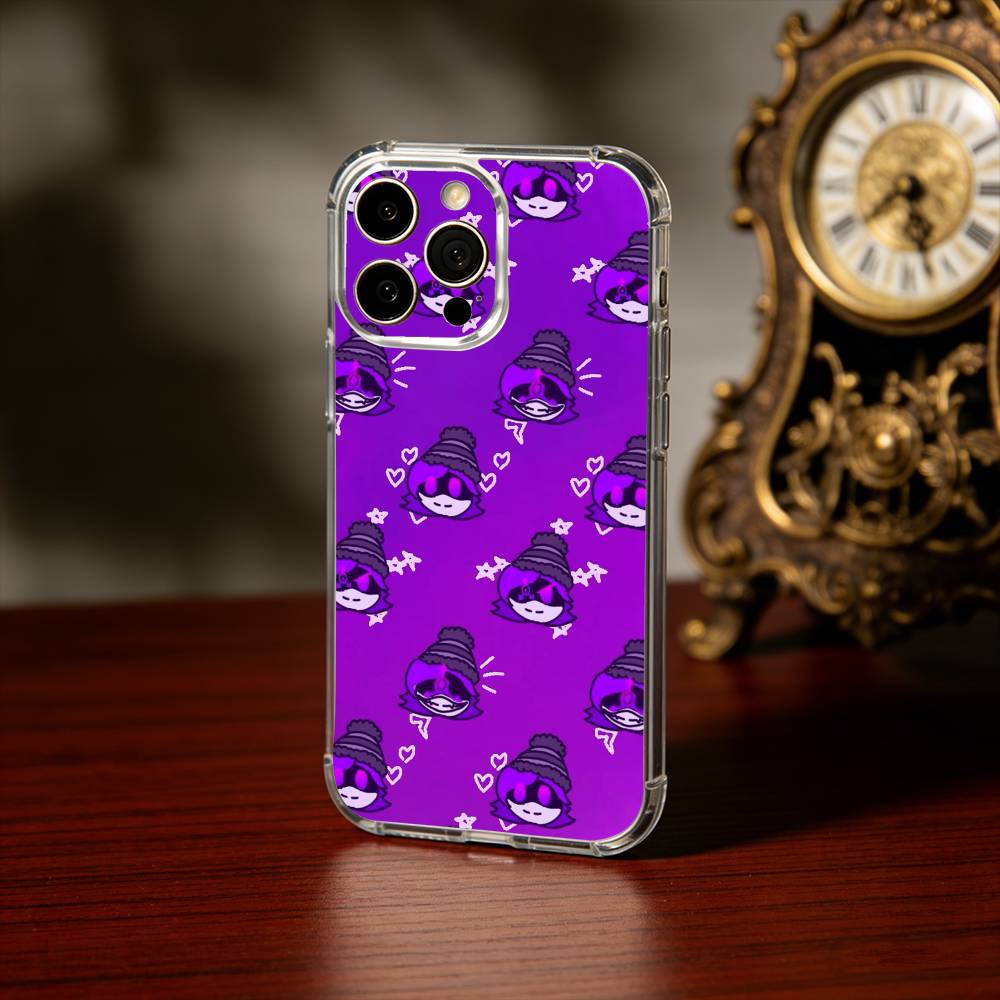 Custodia per Telefono M-Murder Drones UZI Per iPhone 17 16 15 14 13 12 11 Mini Pro Max Plus Cover Trasparente