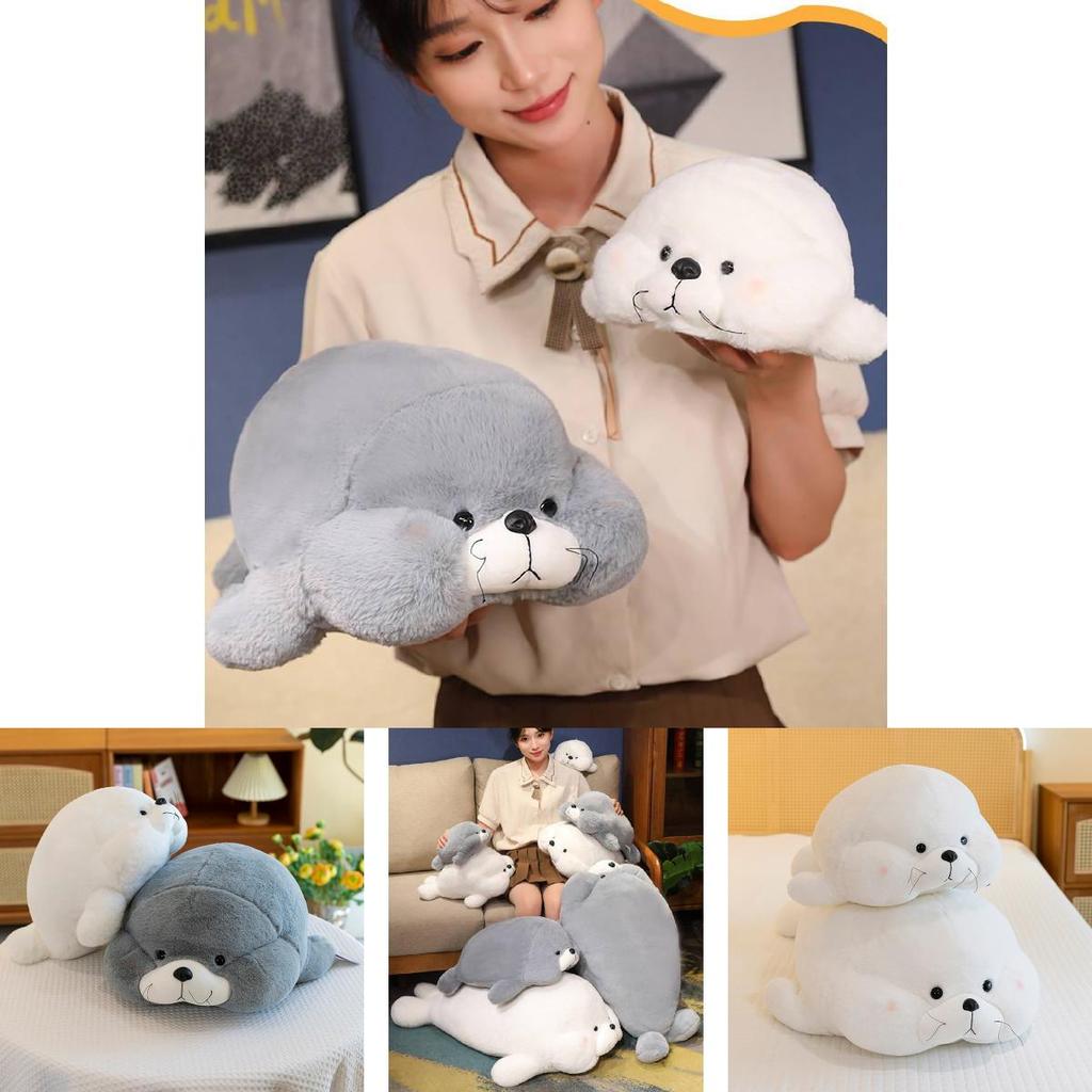 Adorable Soft Seal Plush Toy Pillow For Cozy Sleep Decor In Ocean Theme Design
