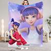 W-Winx C-Club Blanket Beauty Girl Print Flannel Blanket for Home Living Room Bedroom Decor New Year Christmas Gift for Kids