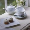 Noritake Cup Saucer Set 215cc Cher Blanc Microwave Safe Dishwasher Safe 5 Pieces Fine Porcelain & (Coffee Tea) (Premium White) F94887/1655