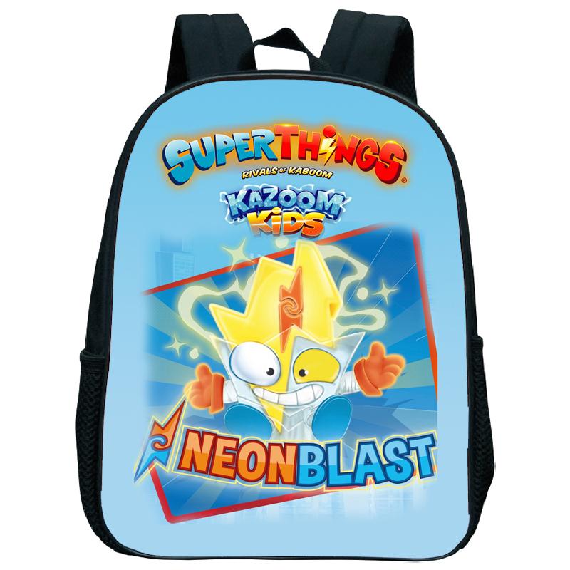 Superzings Kazoom Kids Backpack Children Kindergarten Schoolbag Super Zings 3-5 Years Old Boys Girls Cute Nursery Kids Bag