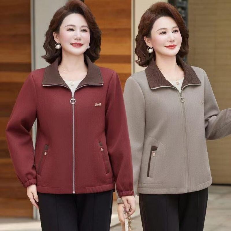 Yalu Women's Autumn Loose Woolen Lapel Jacket