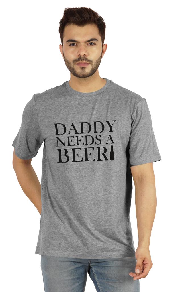 Inkmeso Graphic Tshirt For Men  s   Daddy Needs A Beer   Funny Quotes Dad  s Drinking Tee