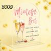 Table Number Plates Arch Wedding Numbers, 1-10 Place Cards with Stands, Holders Clear Acrylic Signs for Receptions, Parties, Anniversaries,