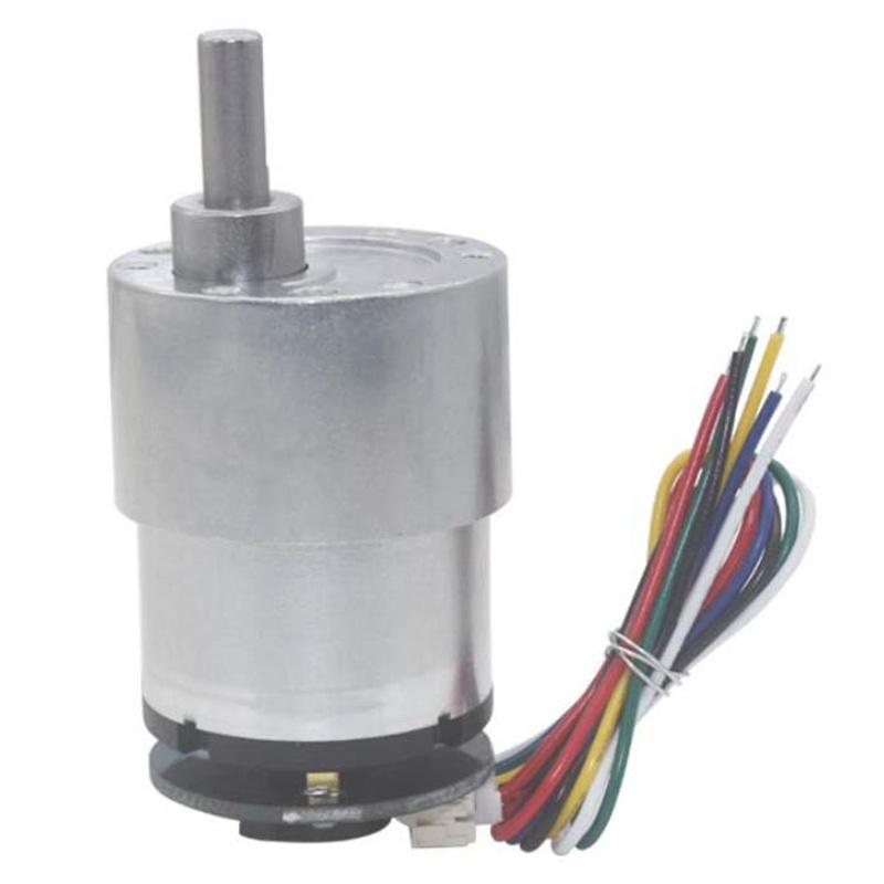 JGB37 520B Encoder Gear Motor DC 6V 12V High Torque Forward And Reverse Hall Encoder Electric Micro Metal Gear Reduction Motor