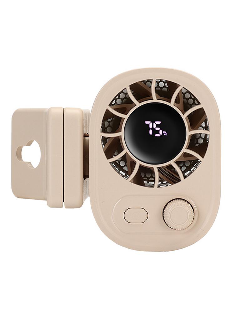 360° Rotatable Outdoor Mini Fan Portable Umbrella Clip Fan 5 Speed Settings Summer Waist/Desktop Cool Fan USB Charging