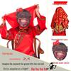 Funny Wedding Prank: Groom Mask & Bride Red Veil Door-Blocking Game Props