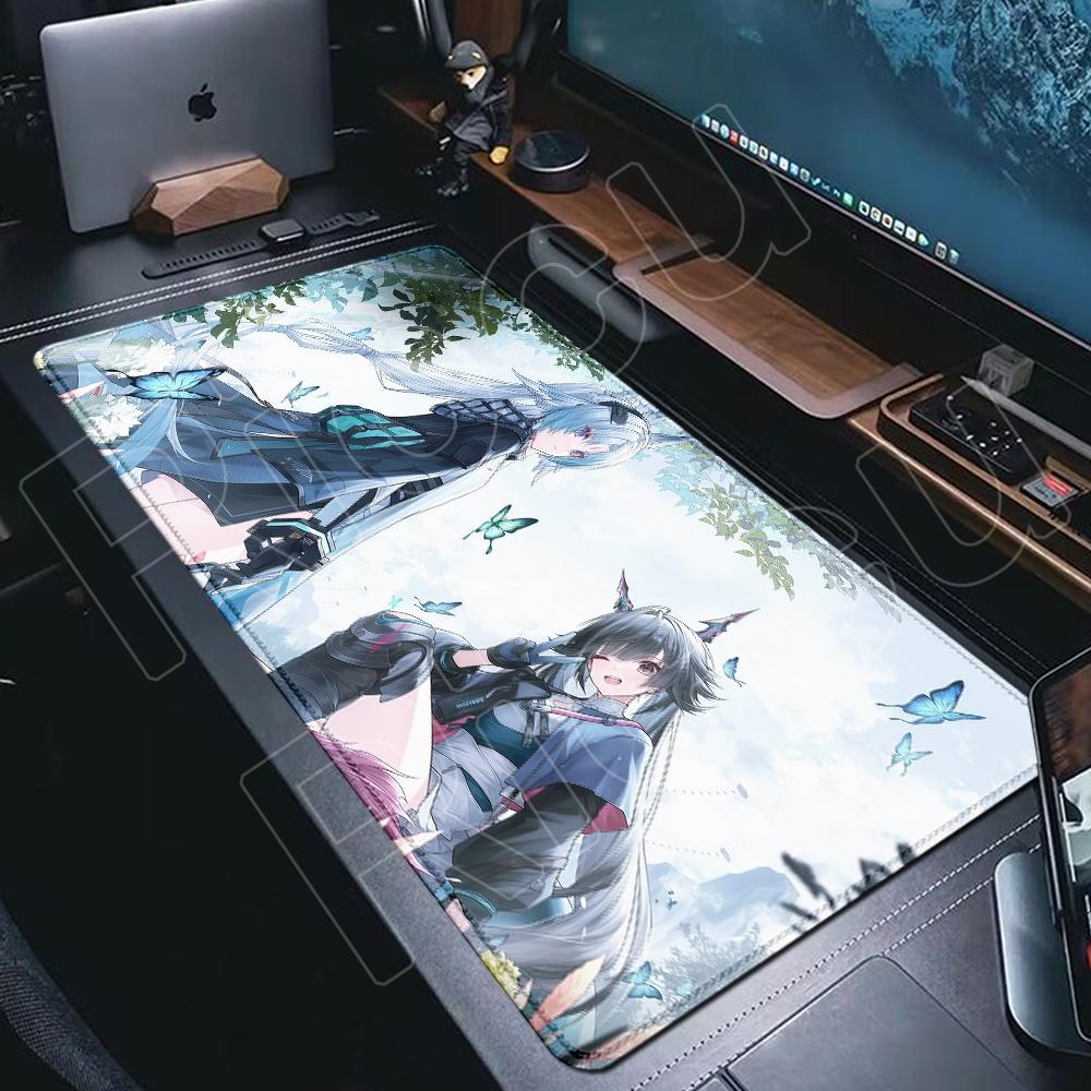 Großformatige Arcane Arknights Endfield Mauspads Anime-Mädchen Langlebige Randgenähte Teppich Schreibtischmatte Mauspads PC Desktop Zubehör