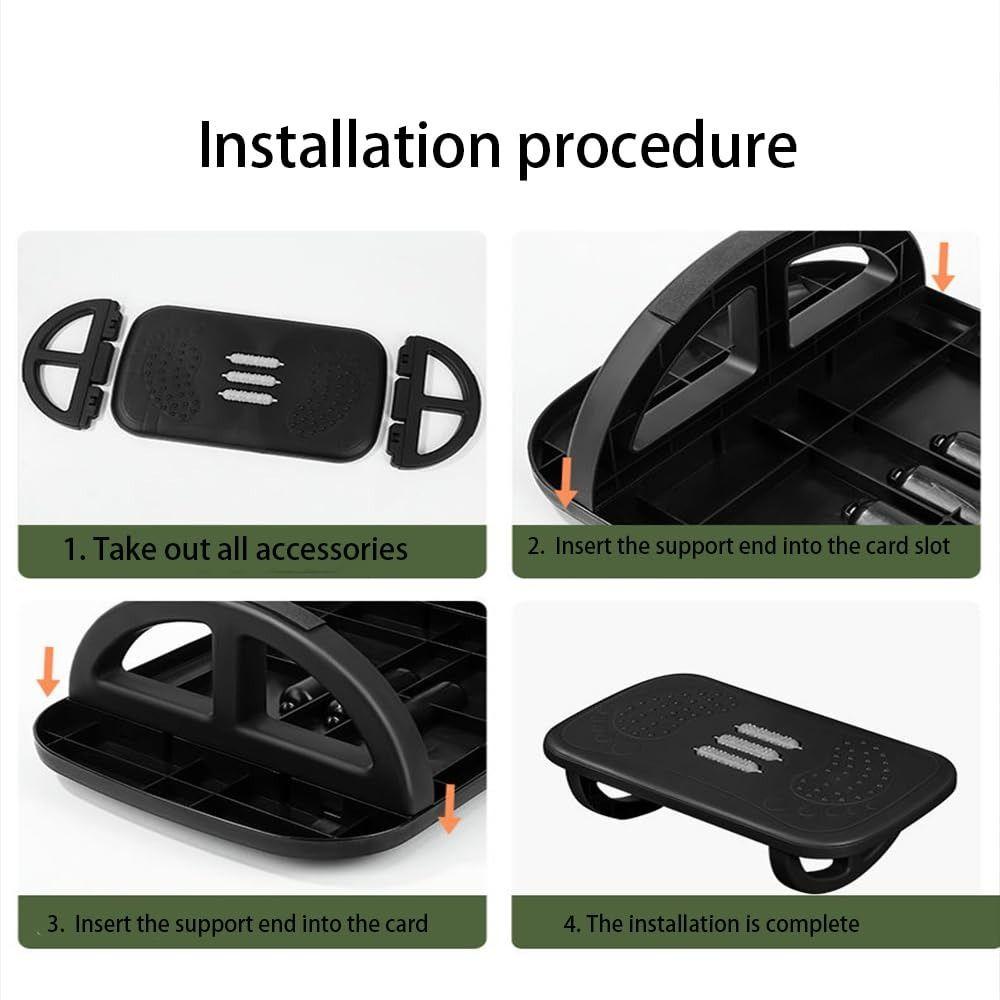 Premium Massage Roller Under Desk Footrest Comfortable Reinforced Leg Foot Rest Anti-slip Balance Board Rocking Footrest Home