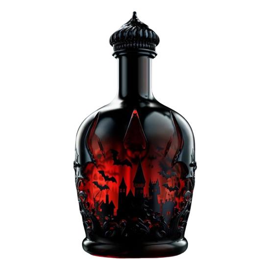 Halloweenská láhev na whisky Gotický styl Magický lektvar Skleněná karafa na whisky pro sběratele Dárky pro tátu manžela Sváteční barová dekorace