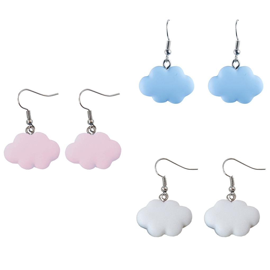 Damen Form Ohrringe Mädchen Harz Ohrhaken Legierung Stecker Ohrring Schmuck Feiertag Geburtstagsgeschenk