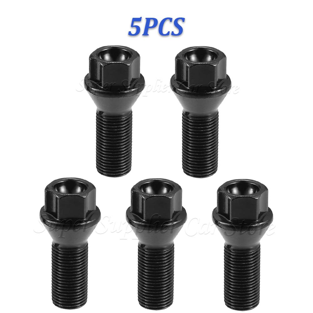 M14x1.25 New 4/5/10/20PCS Car Wheel Lug Bolt Nuts For BMW 1 3 5 7 Series X1 X3 X5 X6 F20 F30 F07 F25 E70 36136781151 36136890324