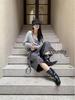 Women's Deep V-Neck Knit Halterneck Sweater - Autumn 2025 Style (ZD8143)
