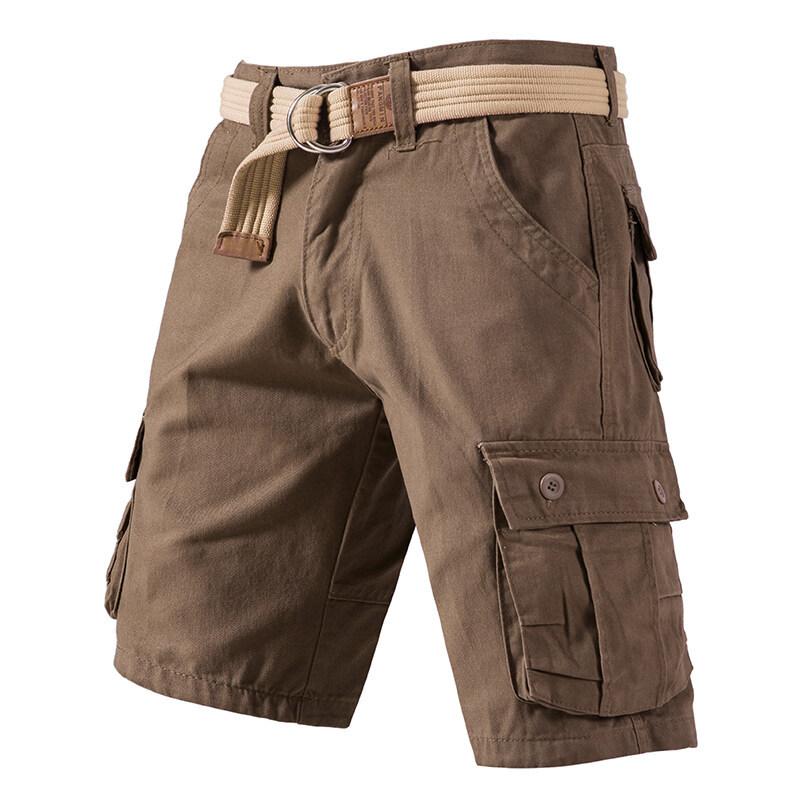 Sommer Herre Bomullsshorts Herre Femtedelsbukser Fritidsbukser Løse Bukser Herre Fritidsshorts