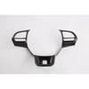 For MG HS ZS 2018      ABS Carbon Fiber Steering Wheel Buttons Cover Trim Frame Sticker Car Accessories